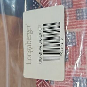 Longaberger Fabric Liner For Work Load In Old Glory Colors